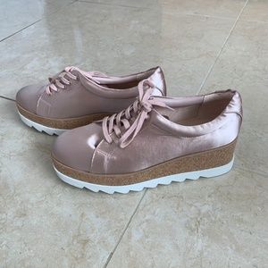 Aldo Shoes - NWOT Aldo Pink Satin Platform Sneakers. Aldo Shoes - NWOT Aldo Pink Satin Platform Sneakers.